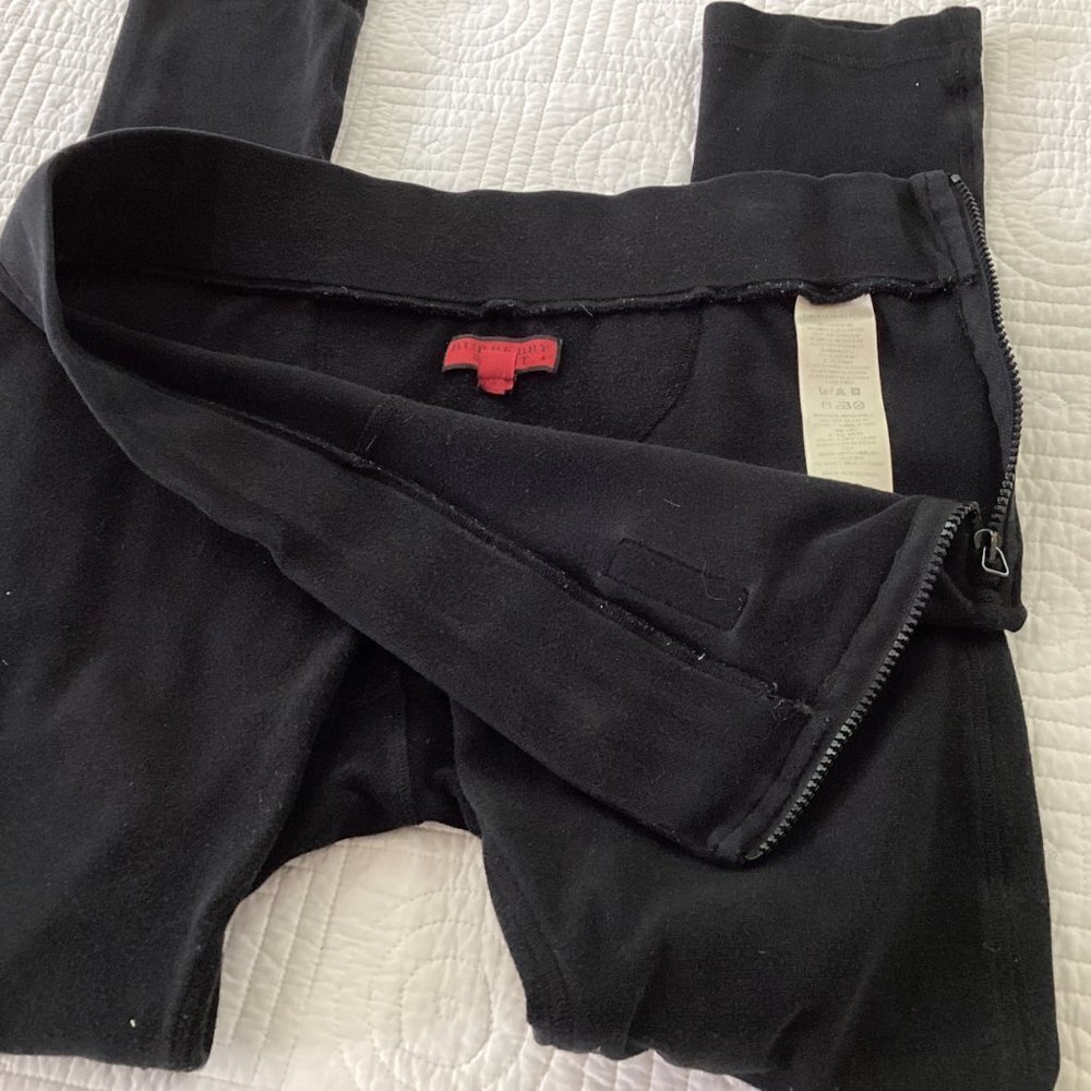 Burberry Sport Black Size Zipper Leggins Size L - Picture 3 of 10